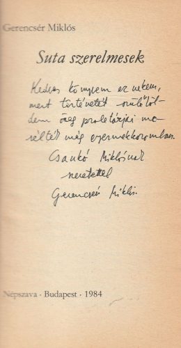 Suta szerelmesek (dedikált)