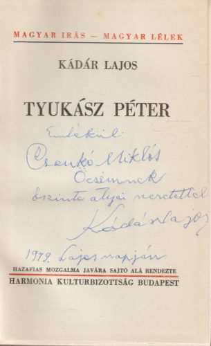 Tyukász Péter (dedikált)