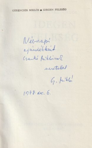 Idegen feleség (dedikált)