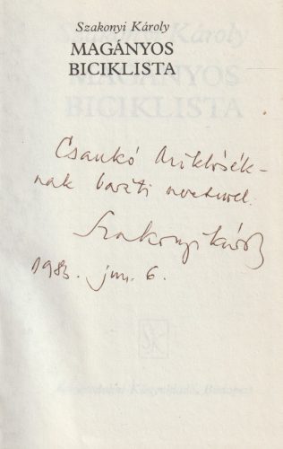 Magányos biciklista (dedikált)