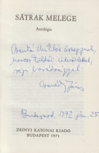 Sátrak melege (dedikált)