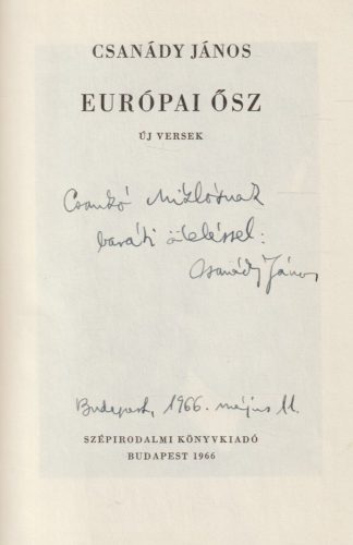 Európai ősz (dedikált)