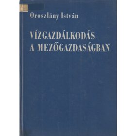 Vízgazdálkodás a mezőgazdaságban