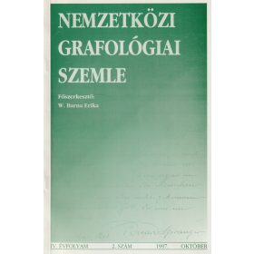 Nemzetközi grafológiai szemle 1997. 2.szám