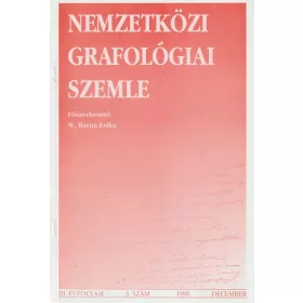 Nemzetközi grafológiai szemle 1996. 3.szám