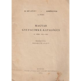 Magyar gyufacimke-katalógus