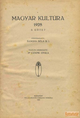 Magyar Kultúra 1928. II. kötet