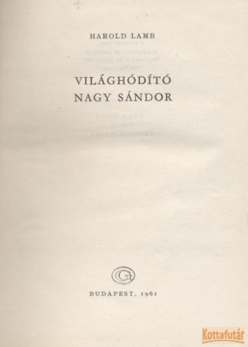 Világhódító Nagy Sándor (1961)