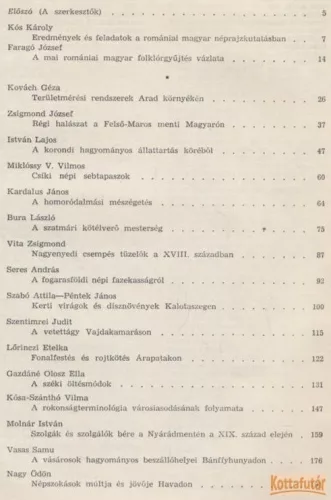 Népismereti dolgozatok 1980