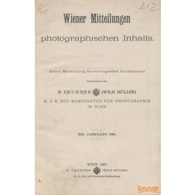 Wiener Mitteilungen photographischen Inhalts 1908.