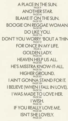 Stevie Wonder
