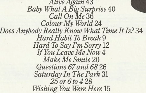 The Great Songs of Chicago