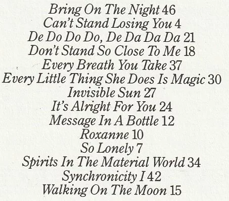 The Great Songs of The Police