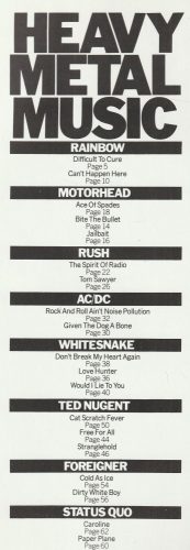 Heavy Metal Music Book 2