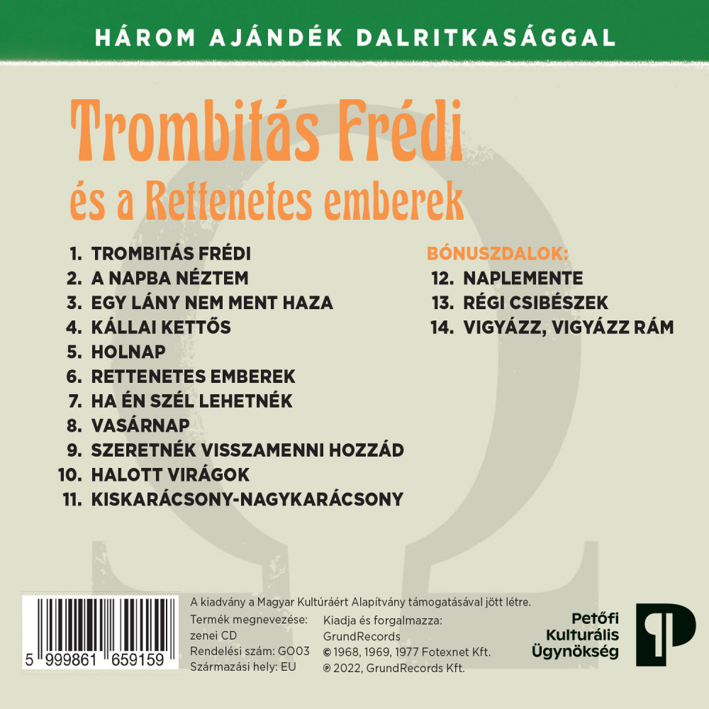 Omega - Trombitás Frédi és a Rettenetes emberek (CD)