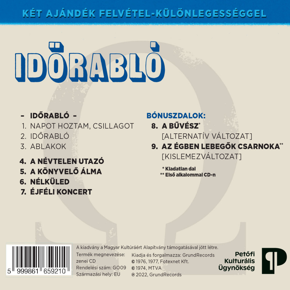 Omega - Időrabló (CD)