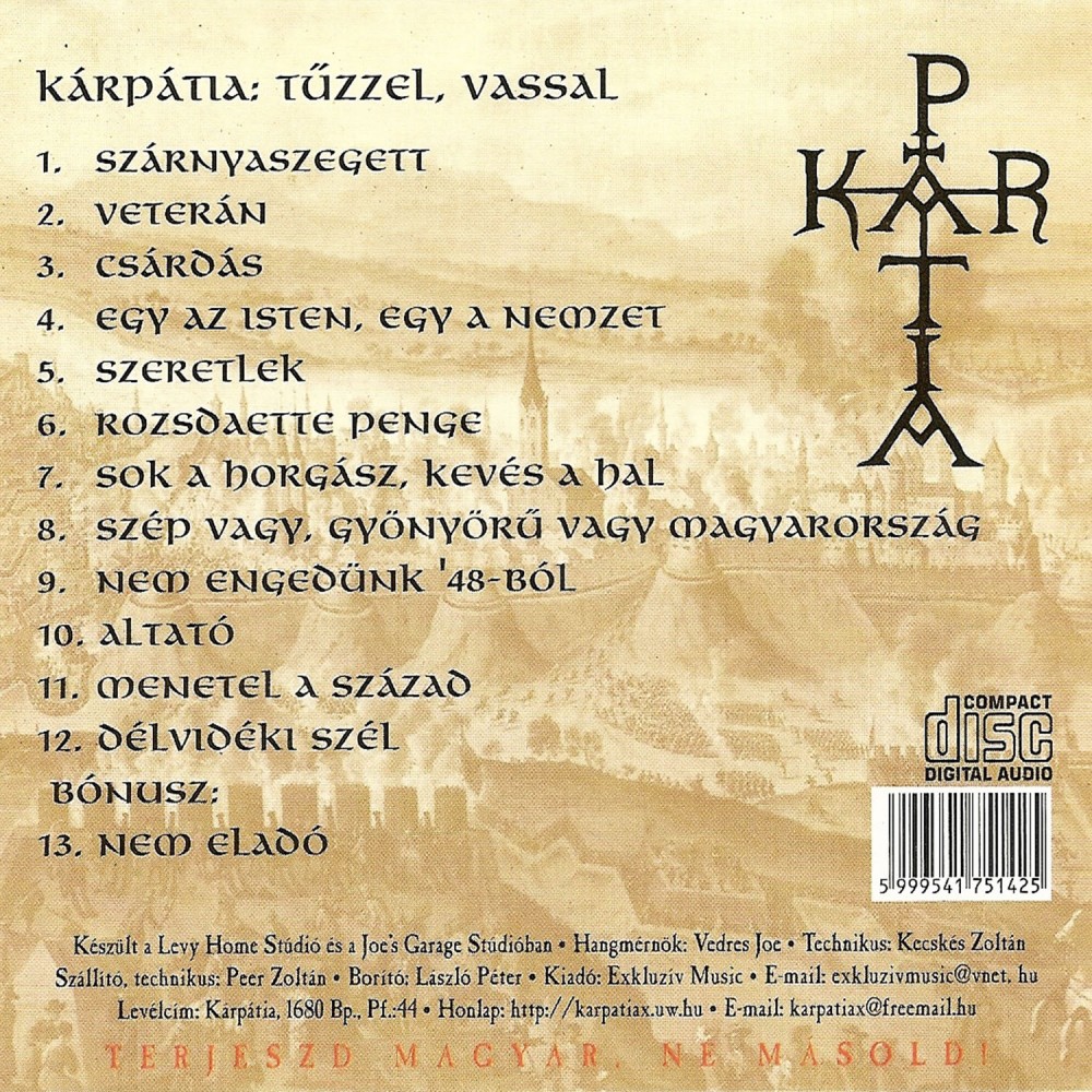 Kárpátia - Tűzzel vassal (CD)
